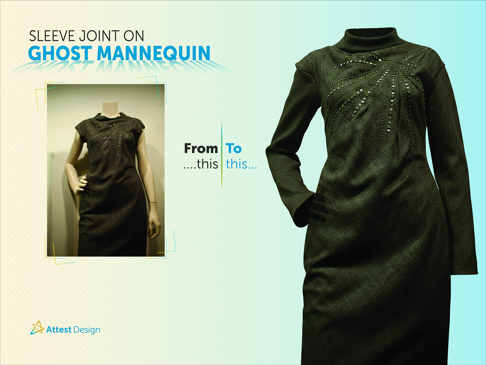 Sleeve Joint On Ghost Mannequin service example showing professional sleeve joint creation and ghost mannequin effect